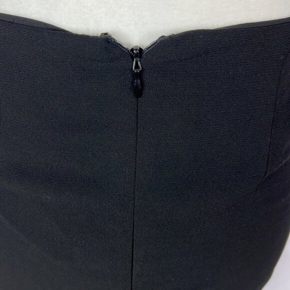 NWT Blaque Label Black Floor Length Open Back Gown - Picture 3 of 11